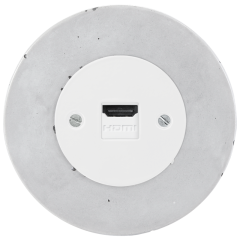 concrete - HDMI outlet white