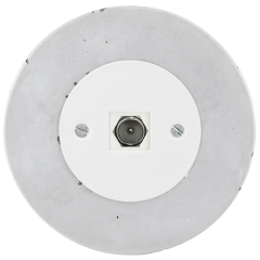 concrete - TV outlet white