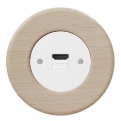 Frame beech - white cover - HDMI outlet