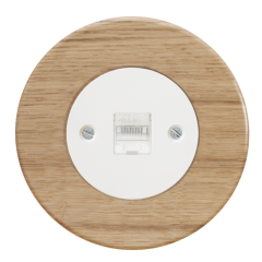 Frame oak - white cover - PC outlet