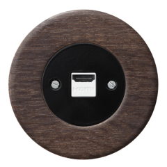 Frame dark oak - black cover - HDMI outlet