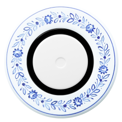keramika, slovácký vzor - LED stmívač černý/bílý
